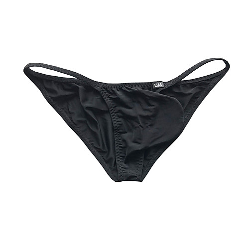 

Men's 1 Piece Basic Briefs Underwear - Normal Low Waist Light Blue White Black M L XL