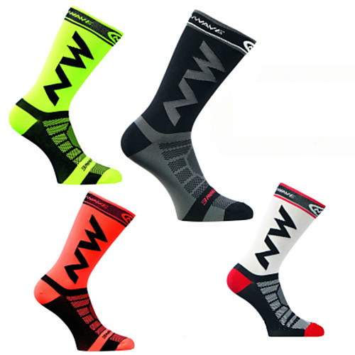 

Men's Women's Cycling Socks Compression Socks Windproof Breathable Quick Dry Black Green / Yellow Black / Yellow Winter Road Bike Mountain Bike MTB Running Stretchy / Road Bike Cycling