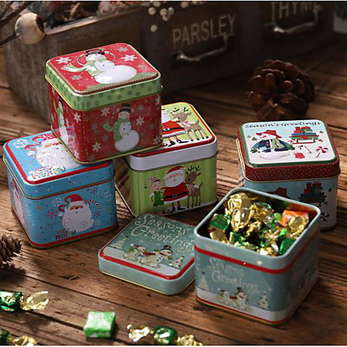 

Christmas Decoration Box Children Gift Box Candy Jar Storage Box