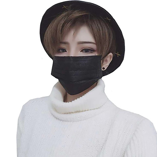 

Synthetic Wig Straight Asymmetrical Wig Short Light Brown Dark Brown Silver grey White Synthetic Hair Men's Cosplay Cool Dark Gray Light Brown
