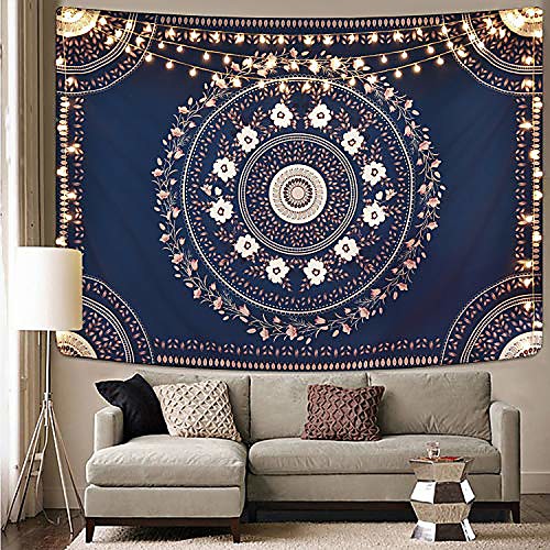 

Mandala Bohemian Wall Tapestry Art Decor Blanket Curtain Hanging Home Bedroom Living Room Dorm Decoration Boho Hippie Psychedelic Floral Flower Lotus Indian