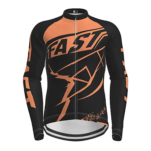 

Men's Long Sleeve Cycling Jersey Winter Black / Yellow Purple Red Novelty Bike Breathable Quick Dry Moisture Wicking Sports Novelty Mountain Bike MTB Road Bike Cycling Clothing Apparel / Athleisure