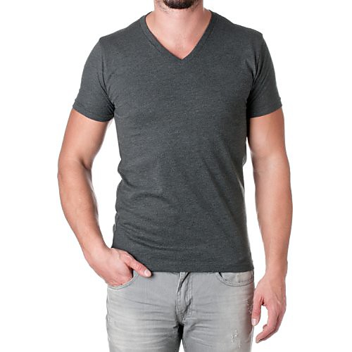 

next level mens premium cvc v-neck tee (6240) charcoal 2xl