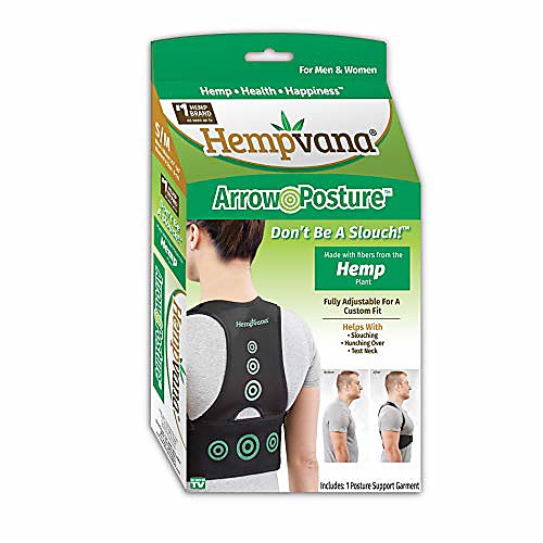 

Fully Adjustable Posture Support Posture Corrector for Upper Body Helps Correct Slouching Text Neck and Hunching Over One Size