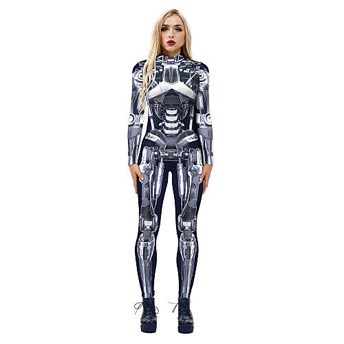 

Cosplay Costume Adults' Cosplay Costumes One Piece Leotards Skeleton Men's Women's Vintage Bone Halloween Carnival Masquerade / Leotard / Onesie / Leotard / Onesie