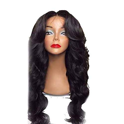 

Synthetic Wig Curly Loose Curl Middle Part Wig Long Dark Brown Synthetic Hair 28 inch Women's Fashionable Design Comfortable Middle Part Dark Brown