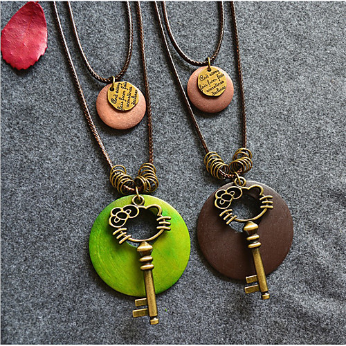 

Choker Necklace Chains Long Necklace Women's Unique Design Trendy Romantic Boho Cute Cool Light Green Coffee 80 cm Necklace Jewelry for Street Gift Daily Promise Festival / Charm Necklace