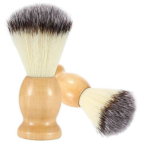 

2 pack hand crafted 100% pure badger shaving brush with hard wood handle, men's luxury professional hair salon tool, engineered to deliver the perfect shave of your life