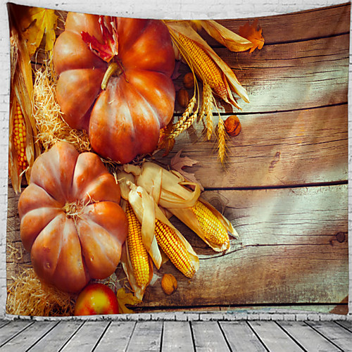 

Harvest Festival Holiday Party Wall Tapestry Art Decor Blanket Curtain Picnic Tablecloth Hanging Home Bedroom Living Room Dorm Decoration Polyester