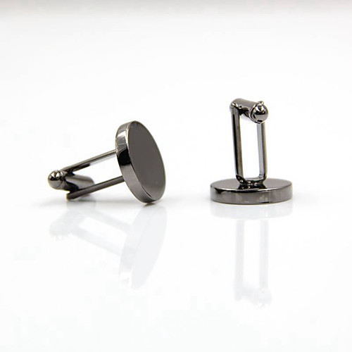 

Cufflinks Simple Basic Brooch Jewelry Silver For Daily Festival