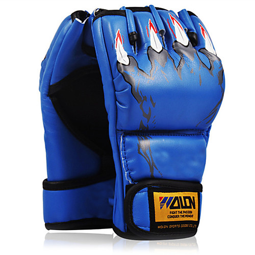 

Boxing Bag Gloves Pro Boxing Gloves Boxing Training Gloves For Mixed Martial Arts (MMA) Fingerless Gloves Protective Sponge Unisex - Black Red Blue