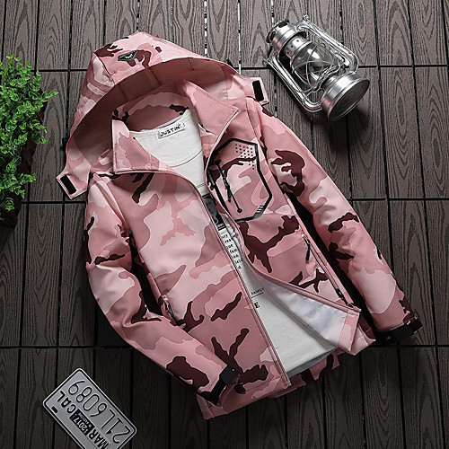 

Women's Hiking Windbreaker Outdoor Solid Color Thermal Warm Waterproof Windproof Breathable Jacket Fishing Climbing Camping / Hiking / Caving White Black Red Camouflage Pink / Quick Dry / Patchwork