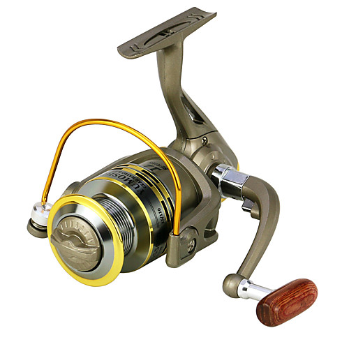 

Fishing Reel Spinning Reel 5.2:1 Gear Ratio 12 Ball Bearings Easy to Carry for Sea Fishing / Freshwater Fishing / Trolling & Boat Fishing
