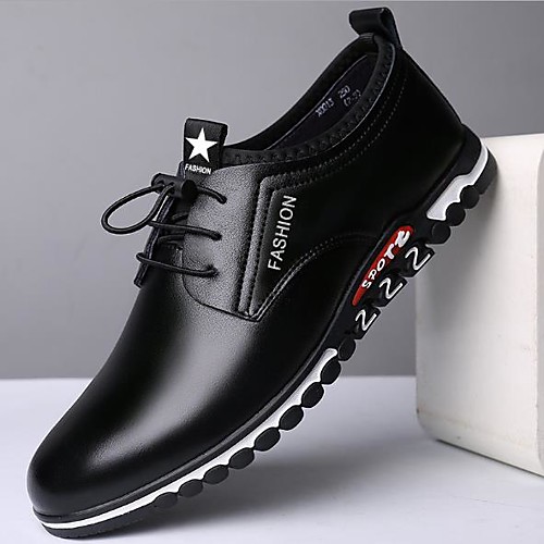 

Men's Sneakers Driving Shoes Drive Shoes Casual Daily Leather Lightweight Breathable Non-slipping Black Blue Brown Fall Spring