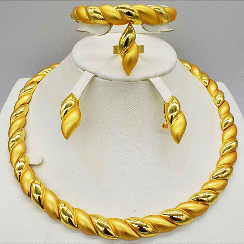 

Women's Clear Synthetic Diamond Bridal Jewelry Sets Simple Basic Elegant Earrings Jewelry Light Yellow / Dark Yellow / Yellow For Wedding Engagement 1 set