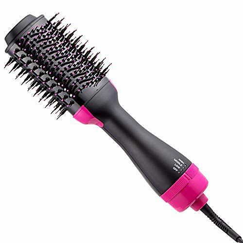 

one step hair dryer & styler & volumizer- 3-in-1 negative ions hot air brush for all hair type - with anti-burn feature for home use