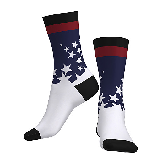 

Crew Socks Compression Socks Calf Socks Athletic Sports Socks Cycling Socks Men's Women's Bike / Cycling Breathable Soft Comfortable 1 Pair National Flag Cotton White M L / Stretchy