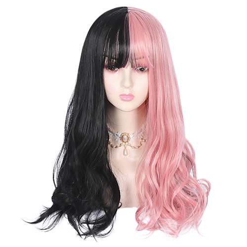 

No Black / Pink Sweet Lolita Ōji Lolita (Boystyle) Lolita Lolita Wig 75 inch Cosplay Wigs Fashion Wig Halloween Wigs