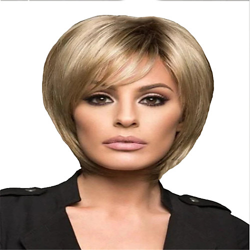 

Synthetic Wig Curly kinky Straight Pixie Cut Wig Short Light Blonde Synthetic Hair 6 inch Women's Soft Classic Easy to Carry Blonde