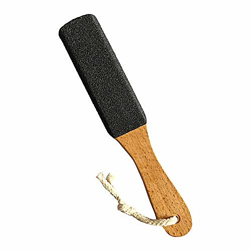 

foot file callus remover foot scrubber,professional pedicure foot rasp removes cracked heels,dead skin,corn,hard skin,pumice stone for feet scraper file brush tools for wet and dry feet (black)