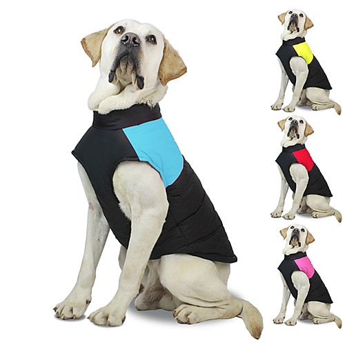 

Dog Cat Coat Jacket Solid Colored Casual / Daily Winter Dog Clothes Puppy Clothes Dog Outfits Red Light Green Blue Costume for Girl and Boy Dog Polyester Cotton S M L XL XXL 3XL