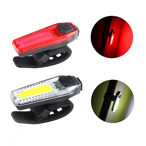 

super bright bike tail light usb rechargeable powerful lumens waterproof bicycle led tail light 300 mah lithiumbattery easy to install for kids men women road mountain cycling safety flashlight (red)