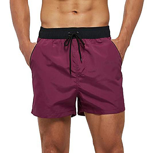 

Men's Swim Shorts Swim Trunks Bottoms Breathable Quick Dry Swimming Beach Water Sports Solid Color Summer
