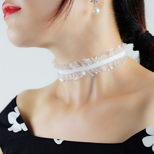 

Choker Necklace Necklace Scarf Necklace Women's Dainty Elegant Modern Cute Sweet Cute Lovely Wedding White 27 cm Necklace Jewelry 1pc for Wedding Street Daily Engagement Prom
