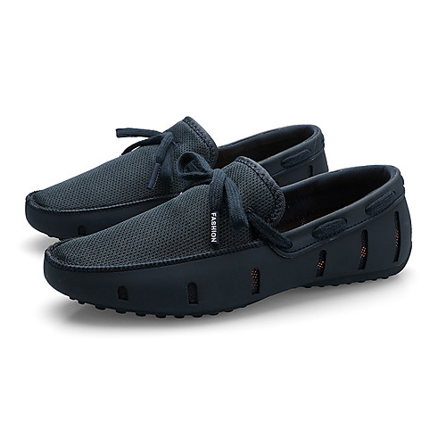 

mens fashion casual boat shoes breathable slip on shoes green 6.5/39
