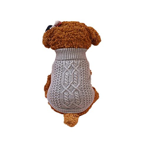 

hotsale cute warm sweater for small dogs puppies & #40;m, gray& #41;