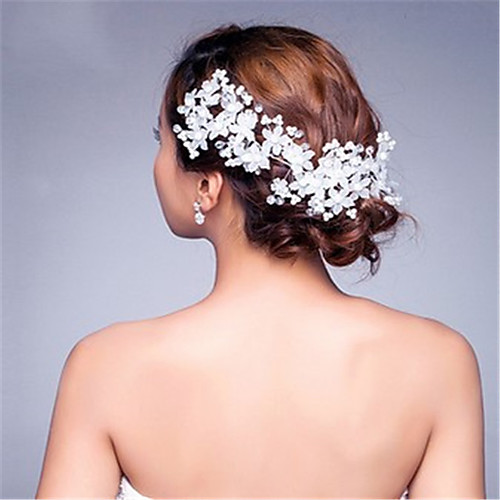 

Crystal / Imitation Pearl / Alloy Headdress with Crystal / Imitation Pearl 1 Piece Wedding Headpiece