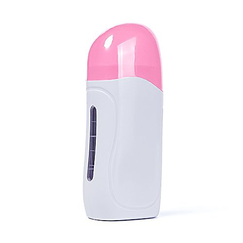 

portable wax warmer hair removal machine - electric depilatory roll on wax heater home waxing machine for travel & at-home waxing & spa, pink by