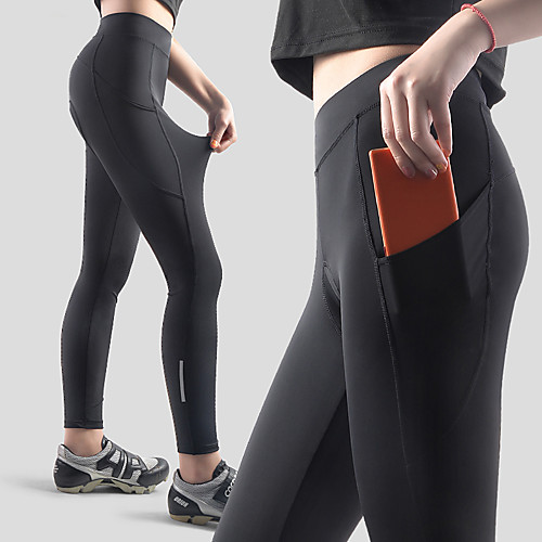 

Nuckily Women's Cycling Tights Cycling Pants Lycra Bike Tights Breathable Sports Solid Color Black Mountain Bike MTB Road Bike Cycling Clothing Apparel Bike Wear