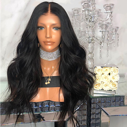 

Synthetic Wig Tight Curl Loose Curl Middle Part Wig Very Long Black Synthetic Hair 28 inch Women's Classic Fluffy Waterfall Black