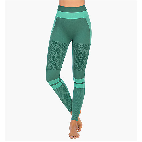 

Women's High Waist Yoga Pants Tights Leggings Tummy Control Butt Lift Breathable Black Burgundy Blue Nylon Yoga Fitness Running Sports Activewear Stretchy