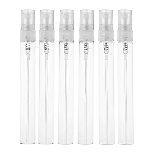 

spritzer bottle, mini atomizer spray, 10 ml, 12 pack, perfume mist, glass, mister, 10 gram, empty tube, travel container, refillable, sprayer