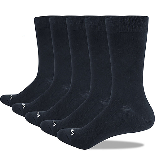 

Socks Bike / Cycling Soft Sweat-wicking Zoned Compression 5 Pairs Summer Solid Color Letter & Number Cotton GrayGreen Black Blue L XL XXL
