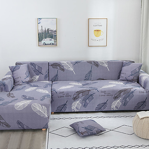

Stretch Slipcover Sofa Cover Couch Cover Leaf Printed Sofa Cover Stretch Couch Cover Sofa Slipcovers for 1~4 Cushion Couch with One Free Pillow Case