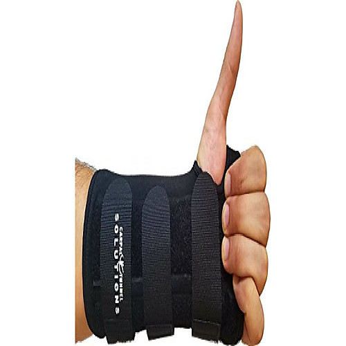 

carpal tunnel night time wrist brace for men and women. left hand splint by carpal tunnel solutions - relief for rsi, cubital tunnel, tendonitis, arthritis, wrist sprains and support (left hand)