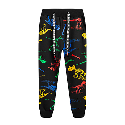 

Boys' Sweatpants Jogger Pants Elastic Waistband Drawstring Knitting Cotton Cartoon Animal Patterned Dragon Sport Athleisure Pants / Trousers Bottoms Breathable Soft Comfortable Running Walking