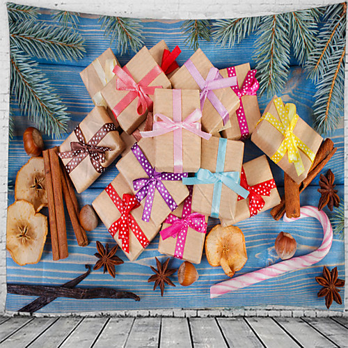 

Christmas Wall Tapestry Art Decor Blanket Curtain Picnic Tablecloth Hanging Home Bedroom Living Room Dorm Decoration Polyester Tree Gift