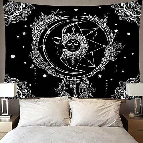

Tarot Divination Wall Tapestry Art Decor Blanket Curtain Picnic Tablecloth Hanging Home Bedroom Living Room Dorm Decoration Mysterious Bohemian Astrolabe