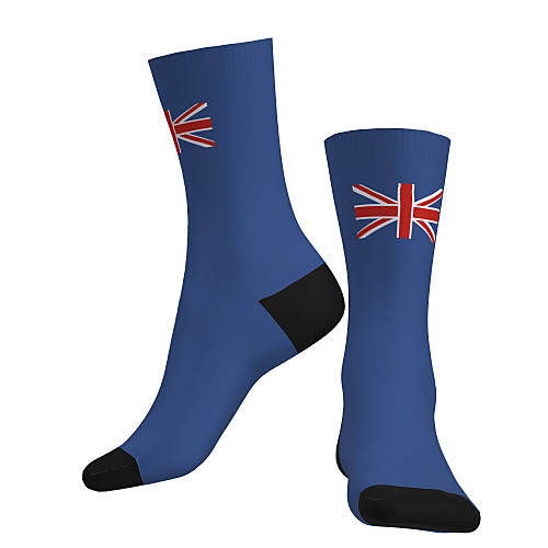 

Crew Socks Compression Socks Calf Socks Athletic Sports Socks Cycling Socks Women's Men's Bike / Cycling Breathable Soft Comfortable 1 Pair National Flag Cotton Blue S M L / Stretchy