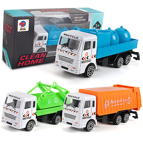 

Construction Truck Toys Pull Back Car / Inertia Car Pull Back Vehicle Mini Cargo Truck Sanitation Truck Simulation Drop-resistant Plastic Mini Car Vehicles Toys for Party Favor or Kids Birthday Gift