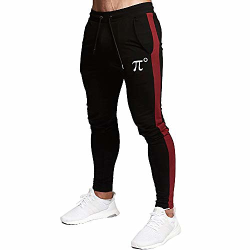 

men's slim striped jogger pants,tapered sweatpants for training,running,workout,black,samll
