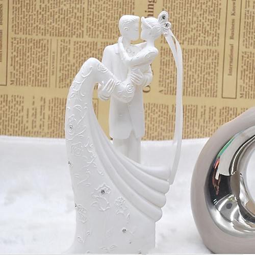 

Wedding cake decoration resin decoration wedding kiss Bridegroom Bride Cake Doll 1pc