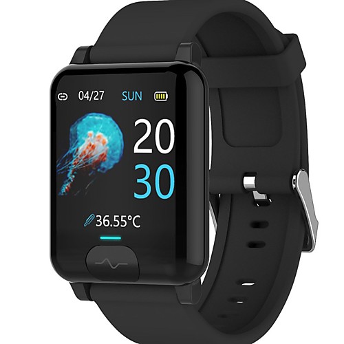 

E04S Unisex Smartwatch Bluetooth Heart Rate Monitor Blood Pressure Measurement Calories Burned Thermometer Health Care ECGPPG Pedometer Call Reminder Activity Tracker Sedentary Reminder
