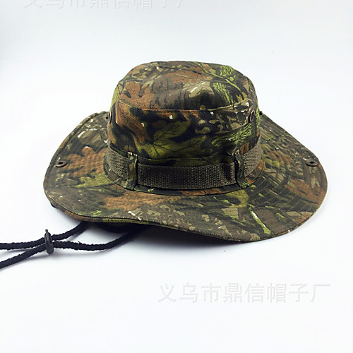 

Men's Women's Sun Hat Hiking Hat Boonie hat Wide Brim Summer Outdoor Sunscreen UV Resistant Cotton Army Green Brown Coffee for Climbing Outdoor Exercise