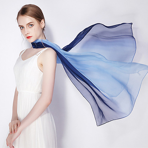 

Sleeveless Shawls / Scarves Georgette Wedding / Party / Evening Women's Wrap / Women's Scarves With Solid