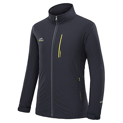 

Men's Hiking Windbreaker Outdoor Solid Color Thermal Warm Windproof Fleece Lining Breathable Winter Jacket Hunting Fishing Climbing Black Army Green Navy Blue Blue / Camping / Hiking / Caving